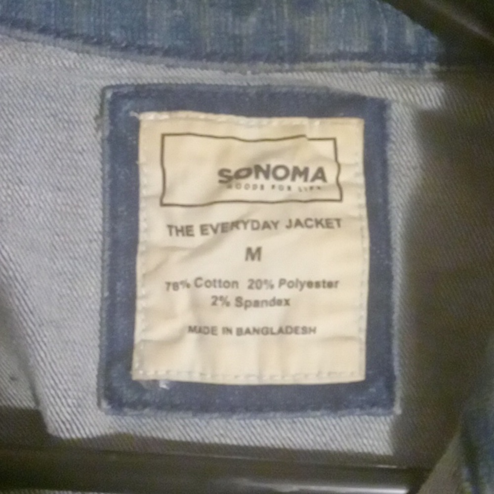 Blue jean jacket by sonoma